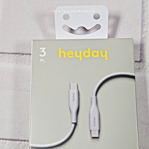 Case 24 Heyday 3 FT Fast Charging Cable Iphone/Ipad-Samsung USB-C To USB-C, Gray - Picture 8 of 9